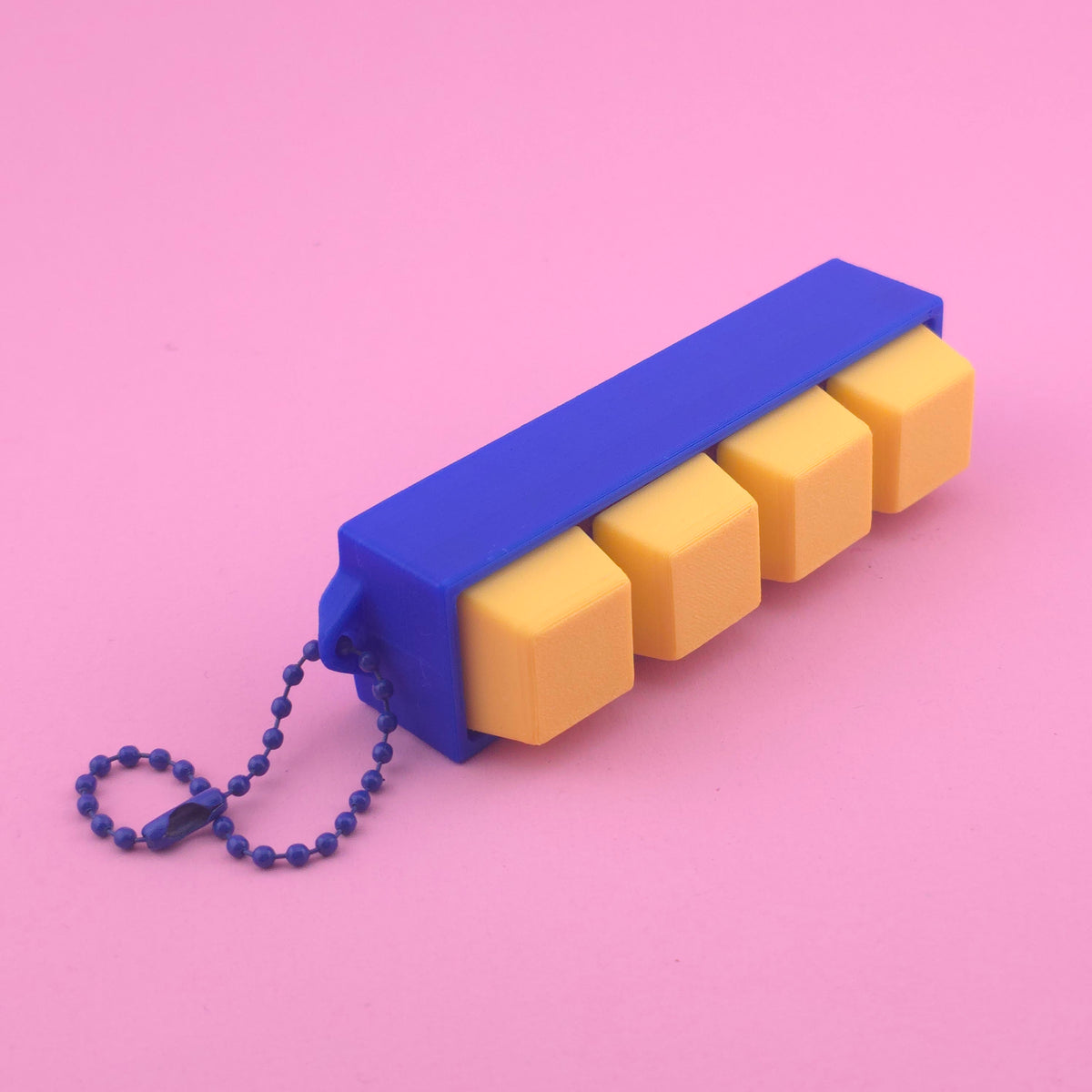 Fidget Clicker, Keyboard Clicker - Blue & Yellow – Crafty Productions UK