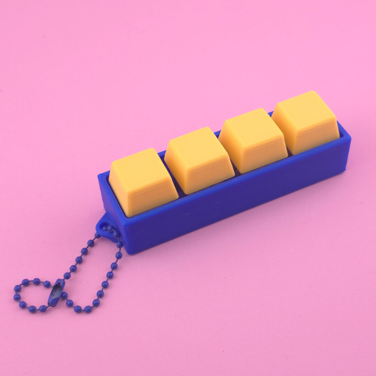 Fidget Clicker, Keyboard Clicker - Blue & Yellow – Crafty Productions UK